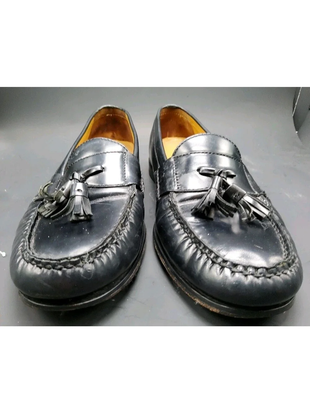 COLE HAAN NikeAir Tassel Loafers C06587 Slip On Dress Shoes Men's 10.5M Black